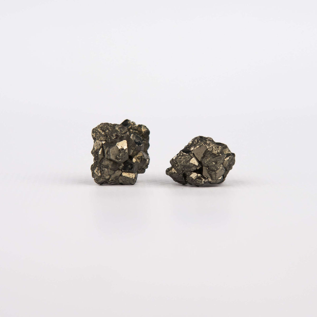 Серьги с пиритом с позолотой onesize Py-16