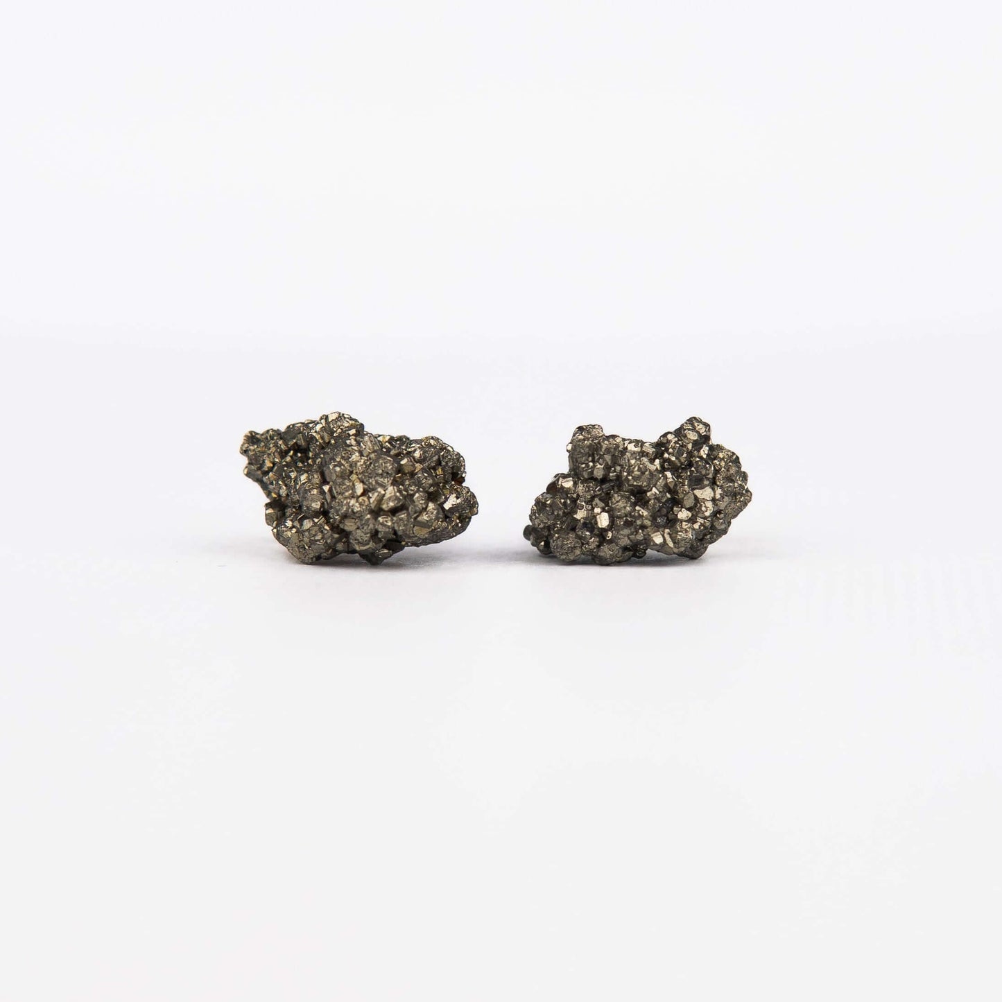 Серьги с пиритом с позолотой onesize Py-9