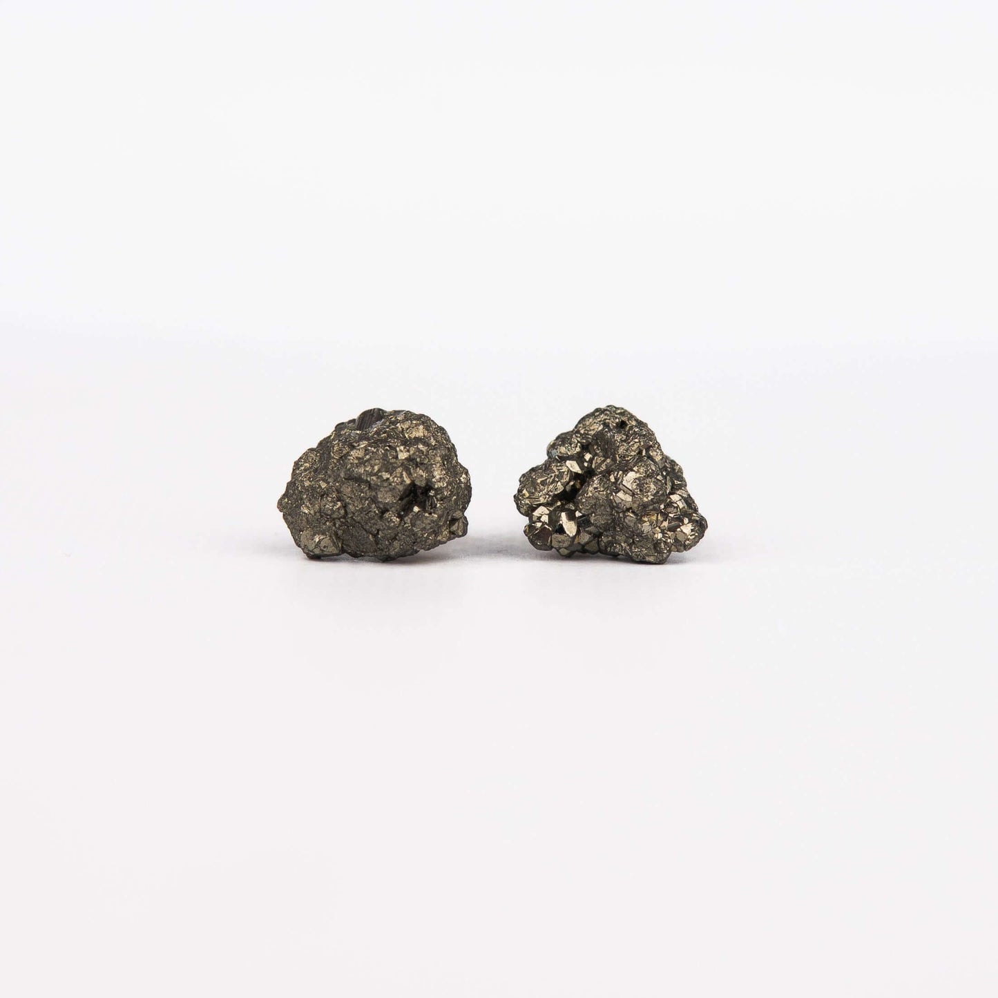 Сережки з піритом з позолотою onesize Py-6