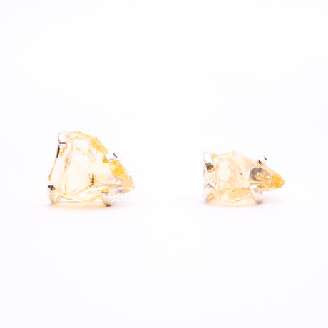 Сережки з цитрином з посрібленням onesize Ct-1