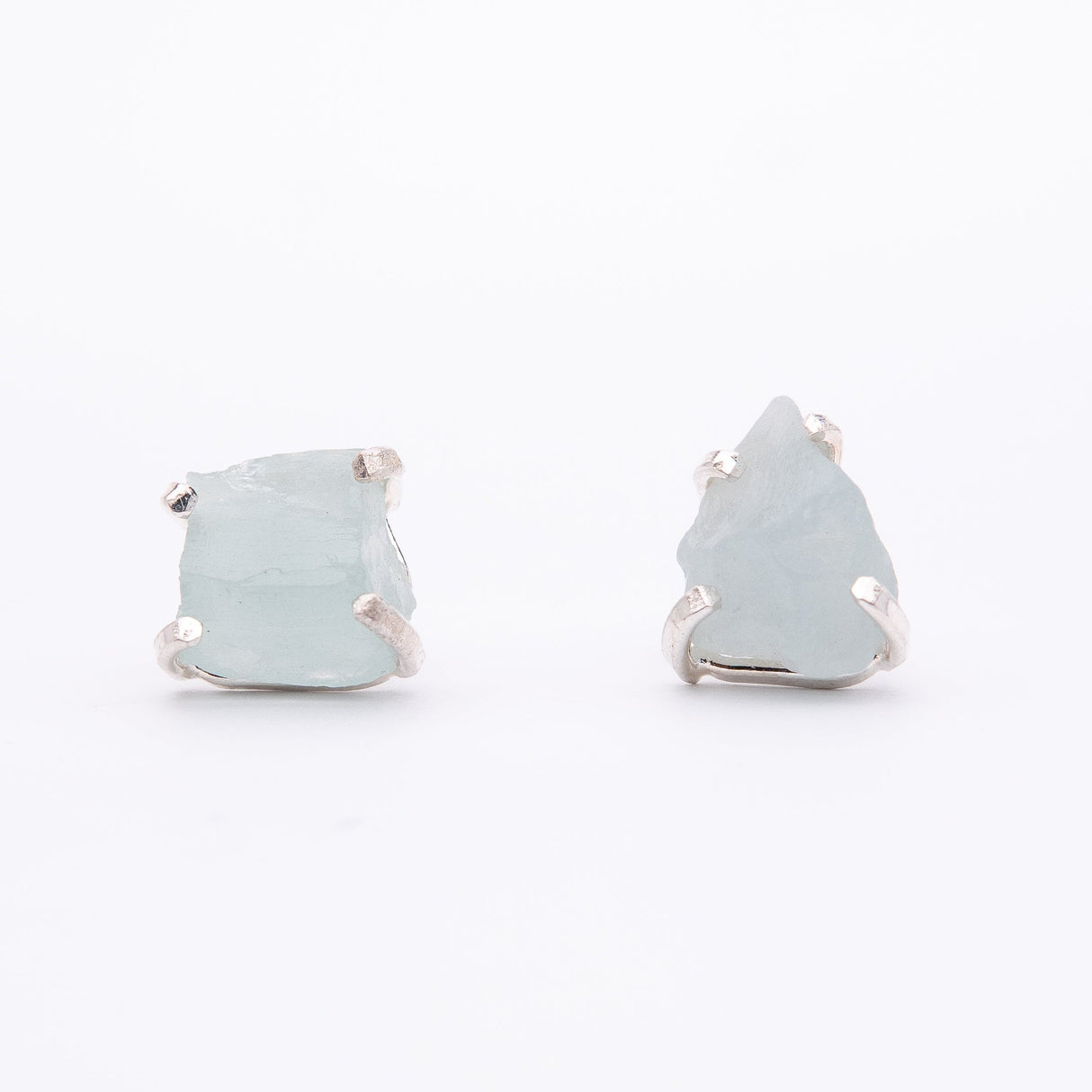 Сережки з Аквамарином з посрібленням onesize Aq-27