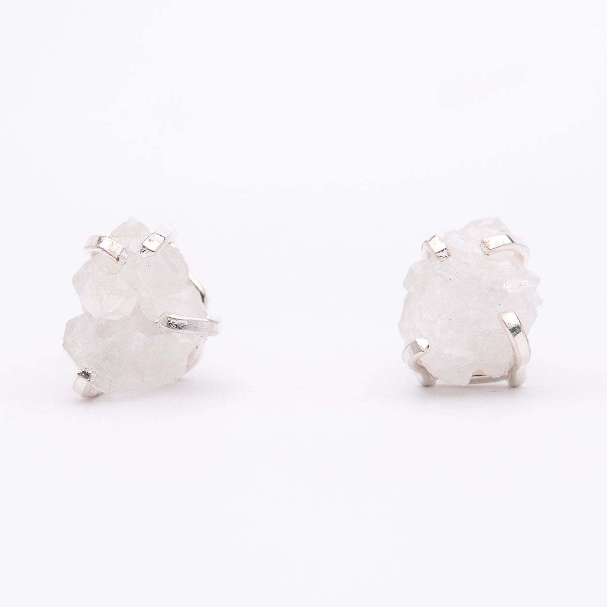 Сережки з кришталем з посрібленням onesize Sh-17