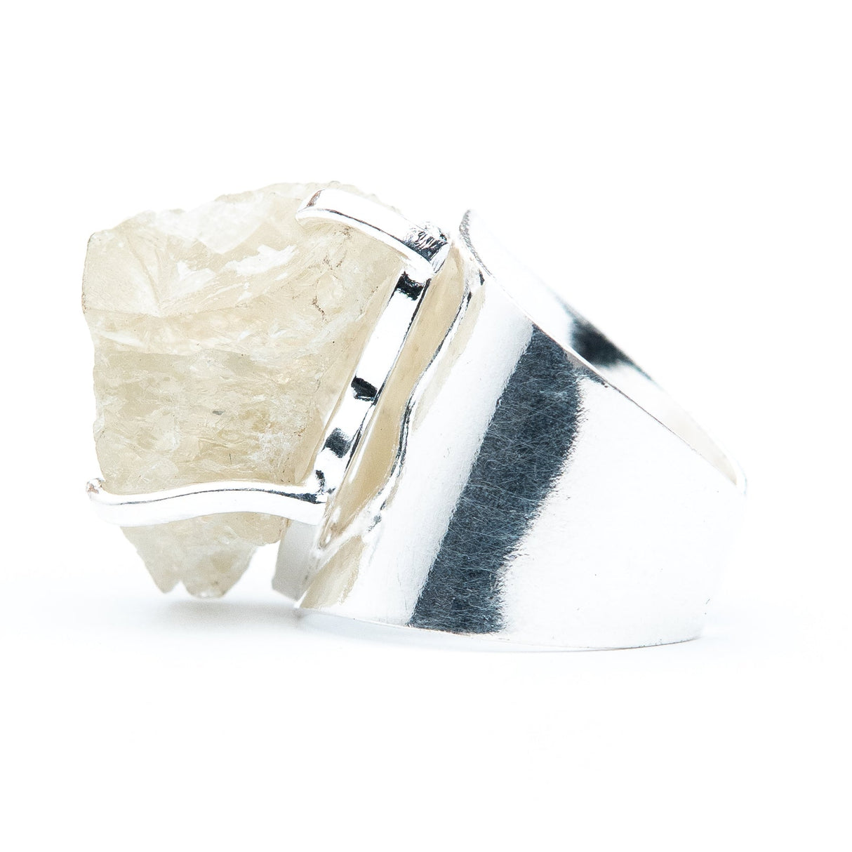 Каблучка з гідденітом з посрібленням каф onesize Hd-5