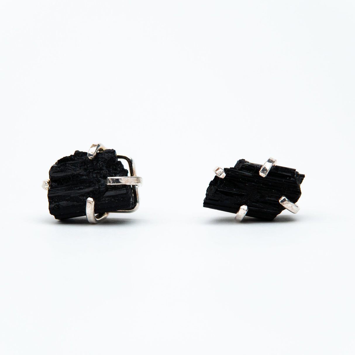 Сережки з турмаліном з посрібленням onesize Ty-6