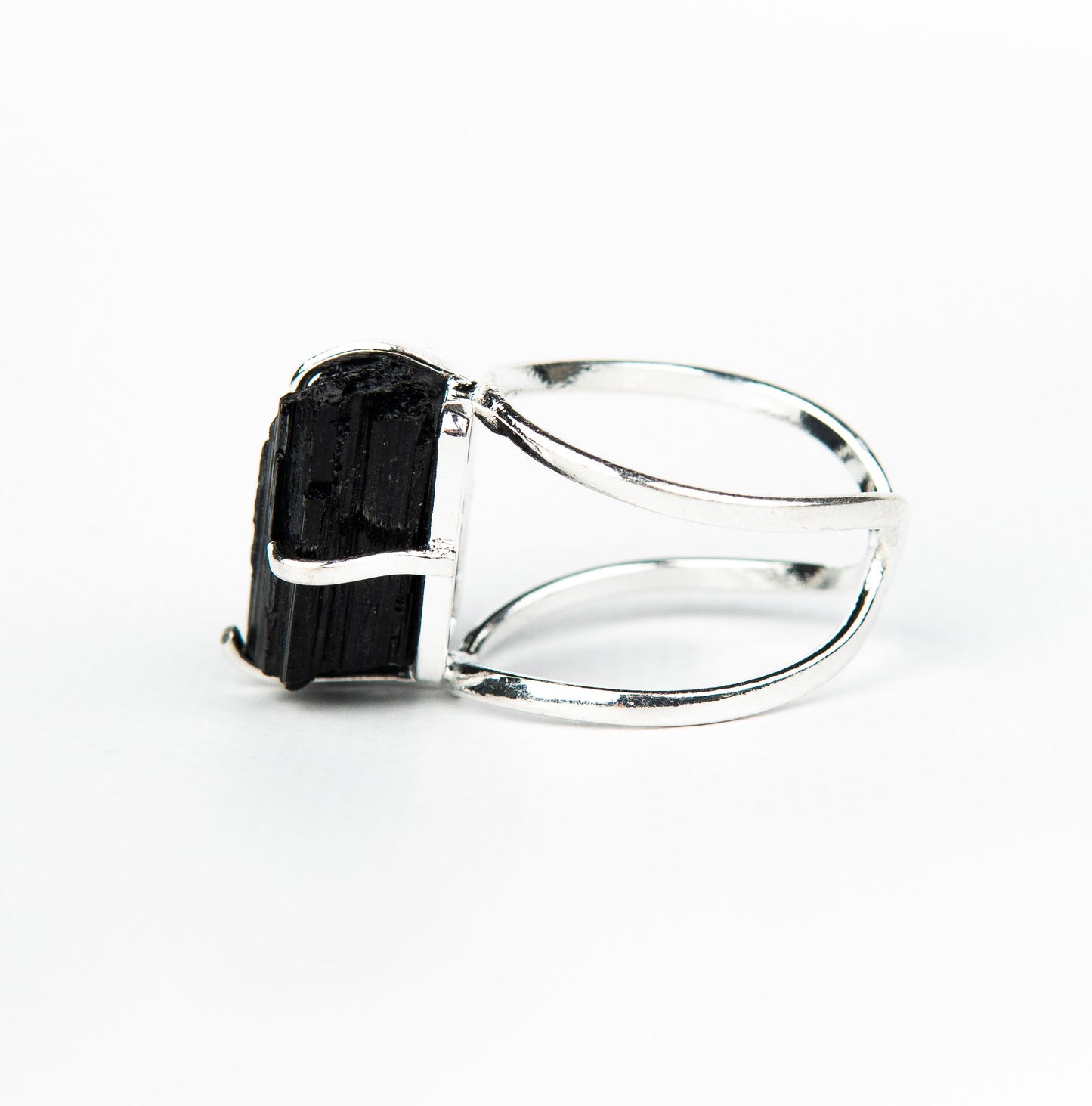 Каблучка з турмаліна з посрібленням onesize Tu-136