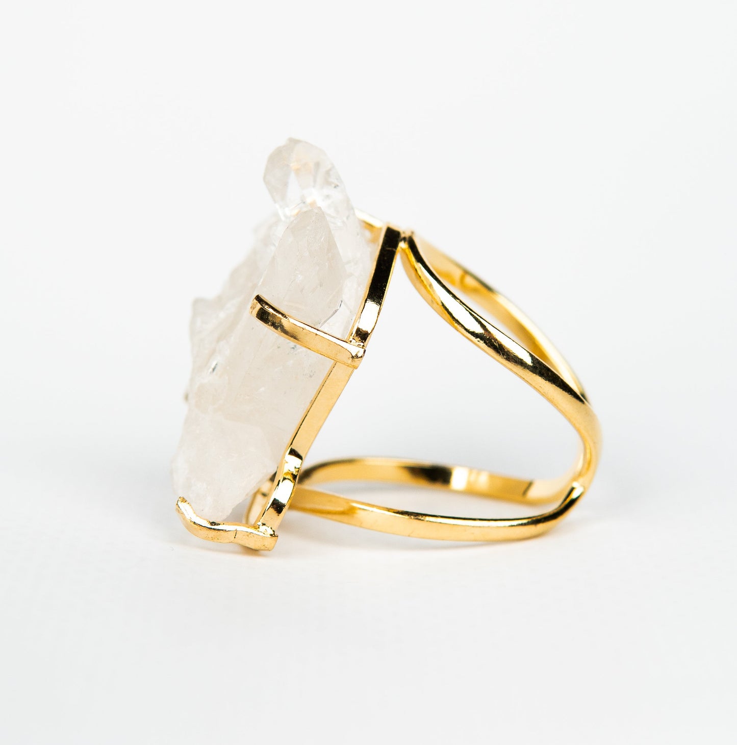 Каблучка з Кришталем з позолотою onesize Cr-18