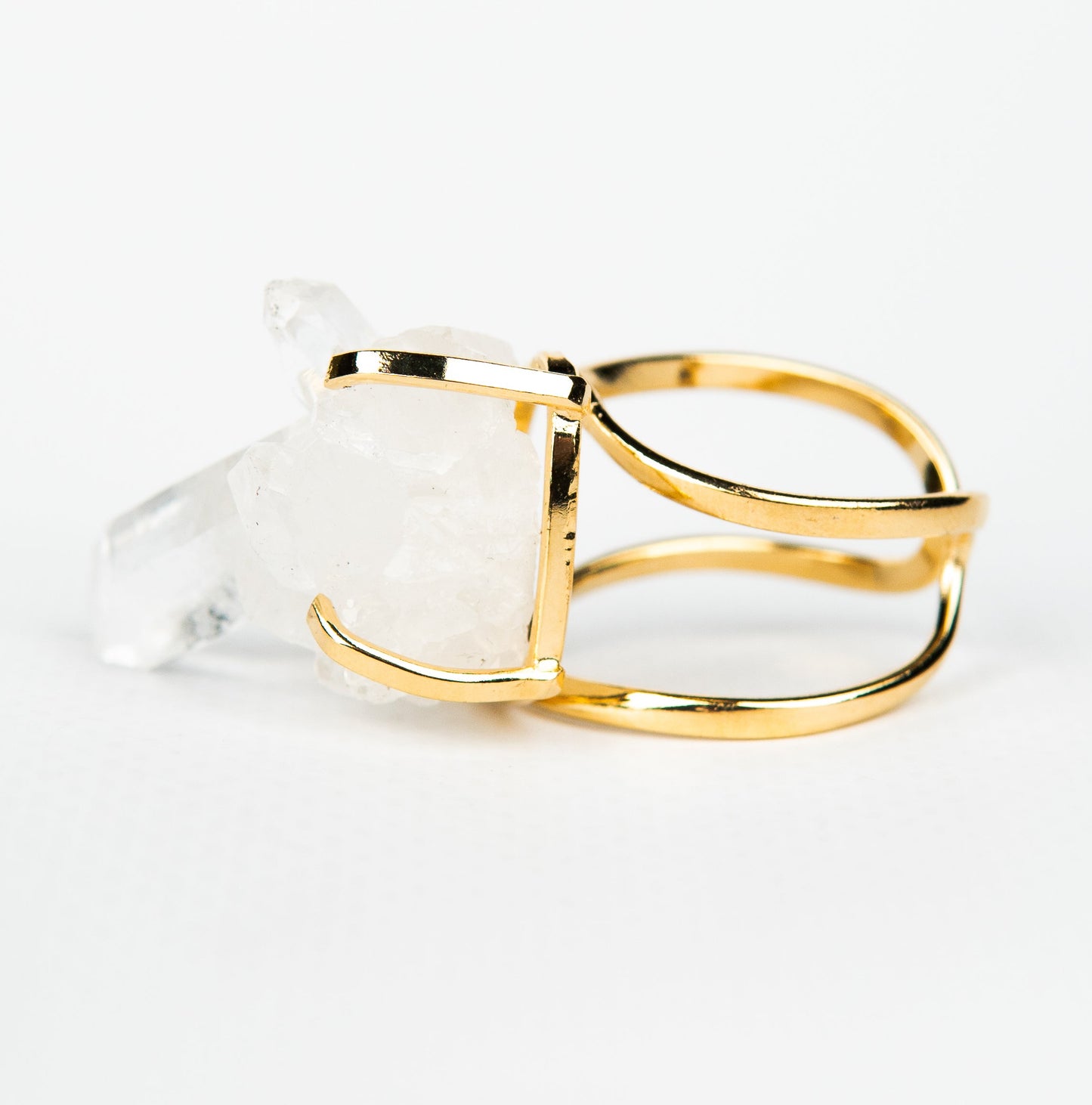 Каблучка з Кришталем з позолотою onesize Cr-19