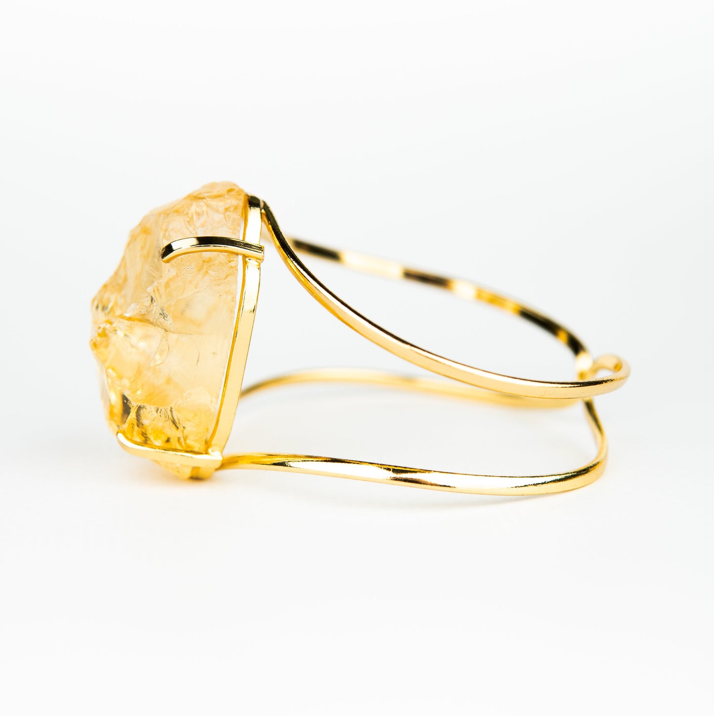 Браслет з цитрином з позолотою onesize Ct-3