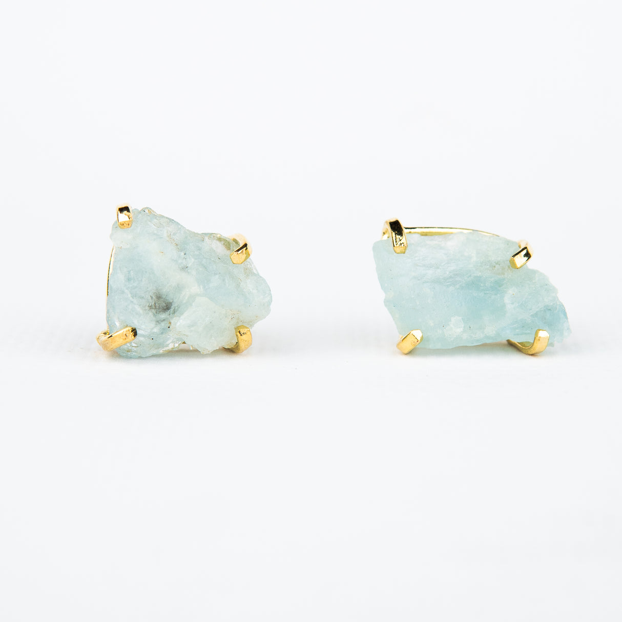 Сережки з Аквамарином з позолотою onesize Aq-25