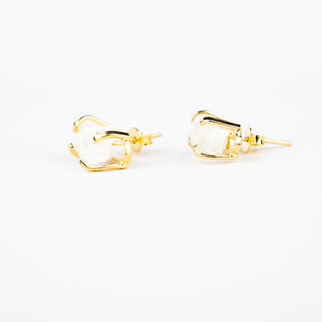 Сережки з кришталем з позолотою onesize Sh-12