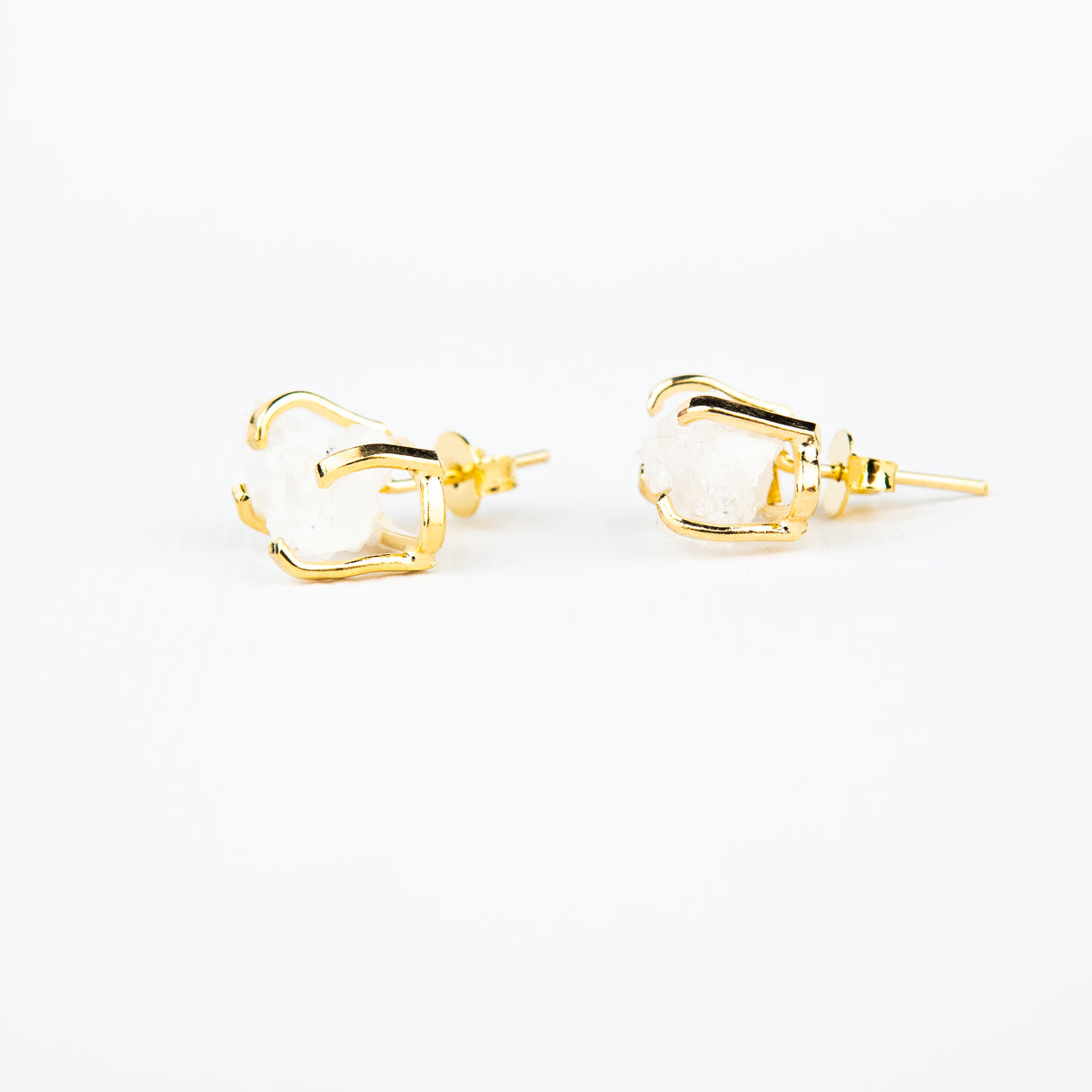 Сережки з кришталем з позолотою onesize Sh-12