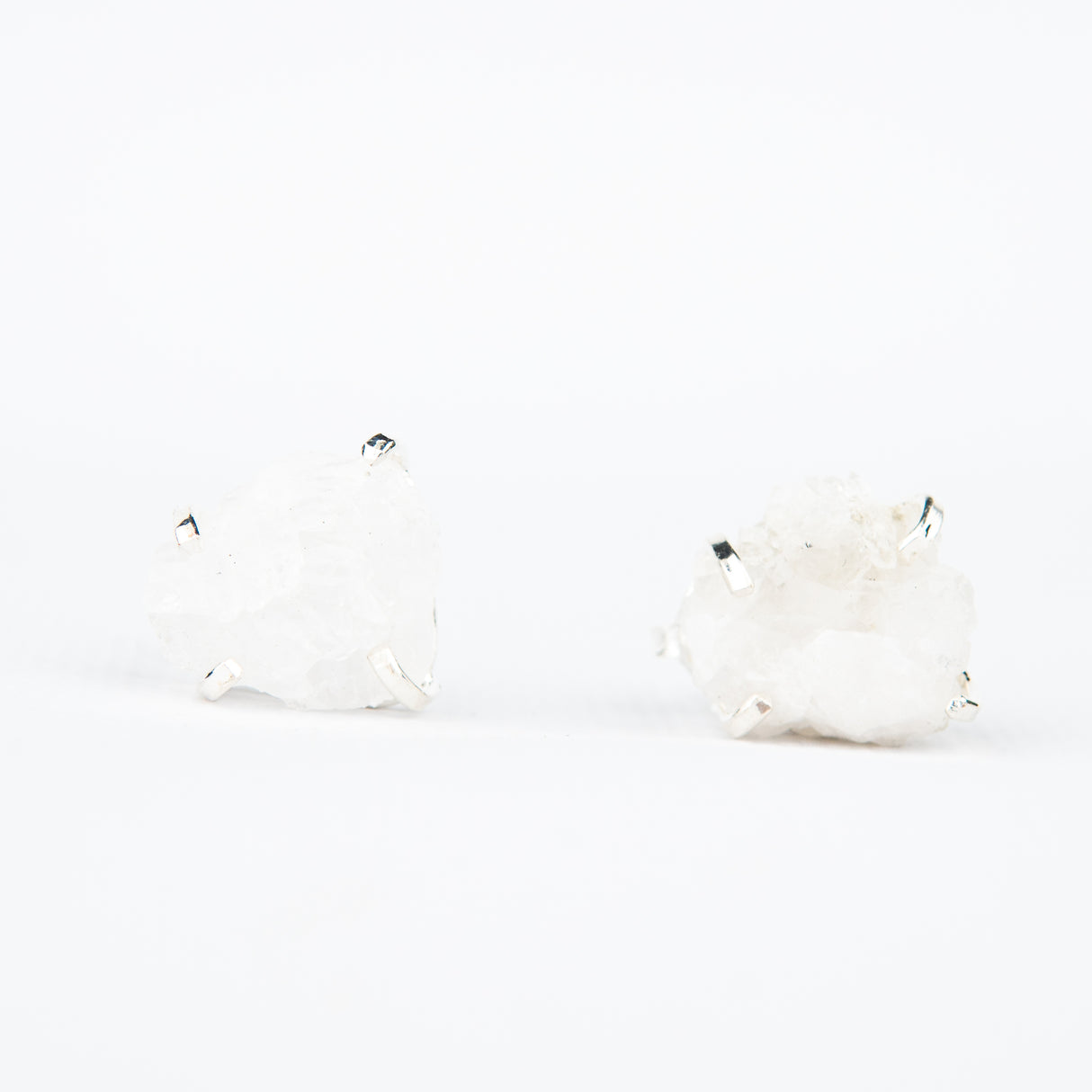 Сережки з кришталем з посрібленням onesize Sh-15
