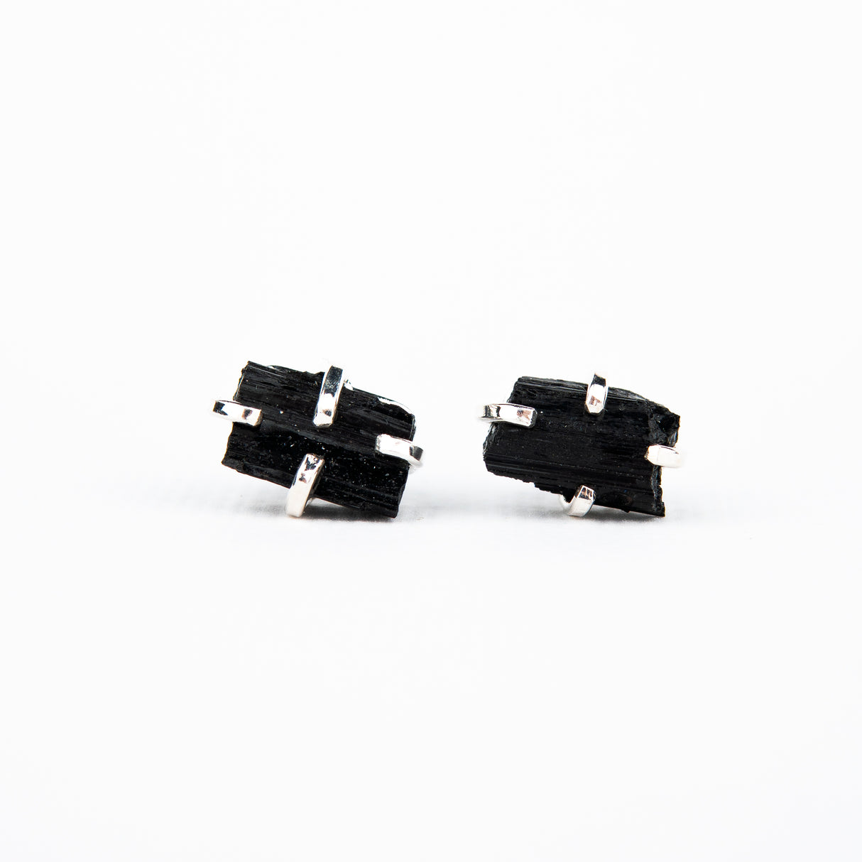 Сережки з турмаліном з посрібленням onesize Ty-2