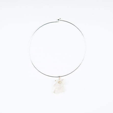 Кулон с хрусталем с посеребрением onesize Cr-1