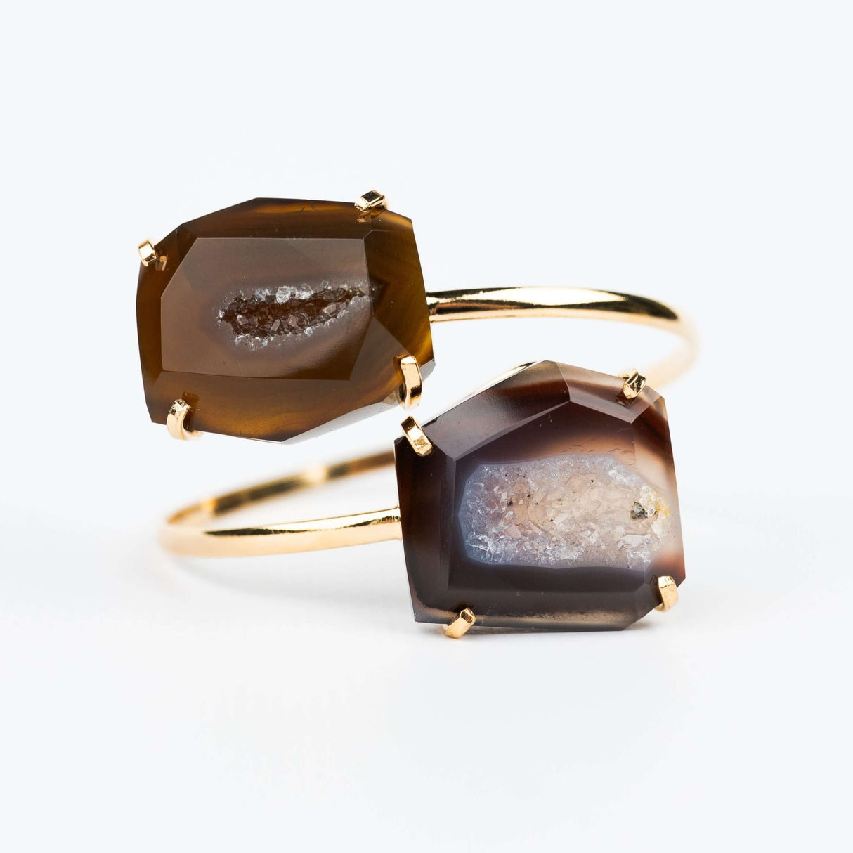 Браслет с геодой с позолотой onesize Ge-4