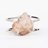 Браслет с розовым аметистом с посеребрением onesize Pa-3