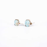 Серьги с ларимаром с посеребрением onesize Lr-102