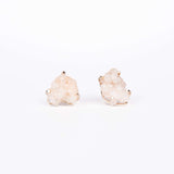 Серьги с розовым аметистом с посеребрением onesize Pa-107