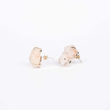Серьги с розовым аметистом с посеребрением onesize Pa-107