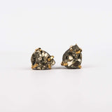 Серьги с пиритом с позолотой onesize Py-23
