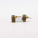 Серьги с пиритом с позолотой onesize Py-124