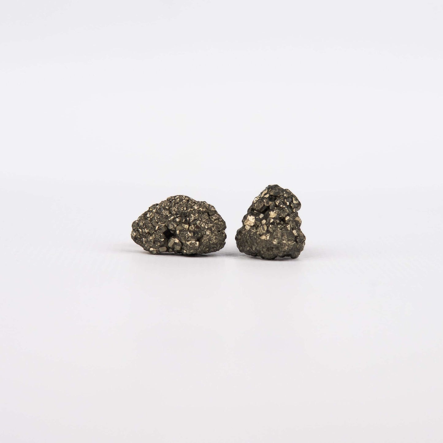 Серьги с пиритом с позолотой onesize Py-21