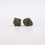 Серьги с пиритом с позолотой onesize Py-123