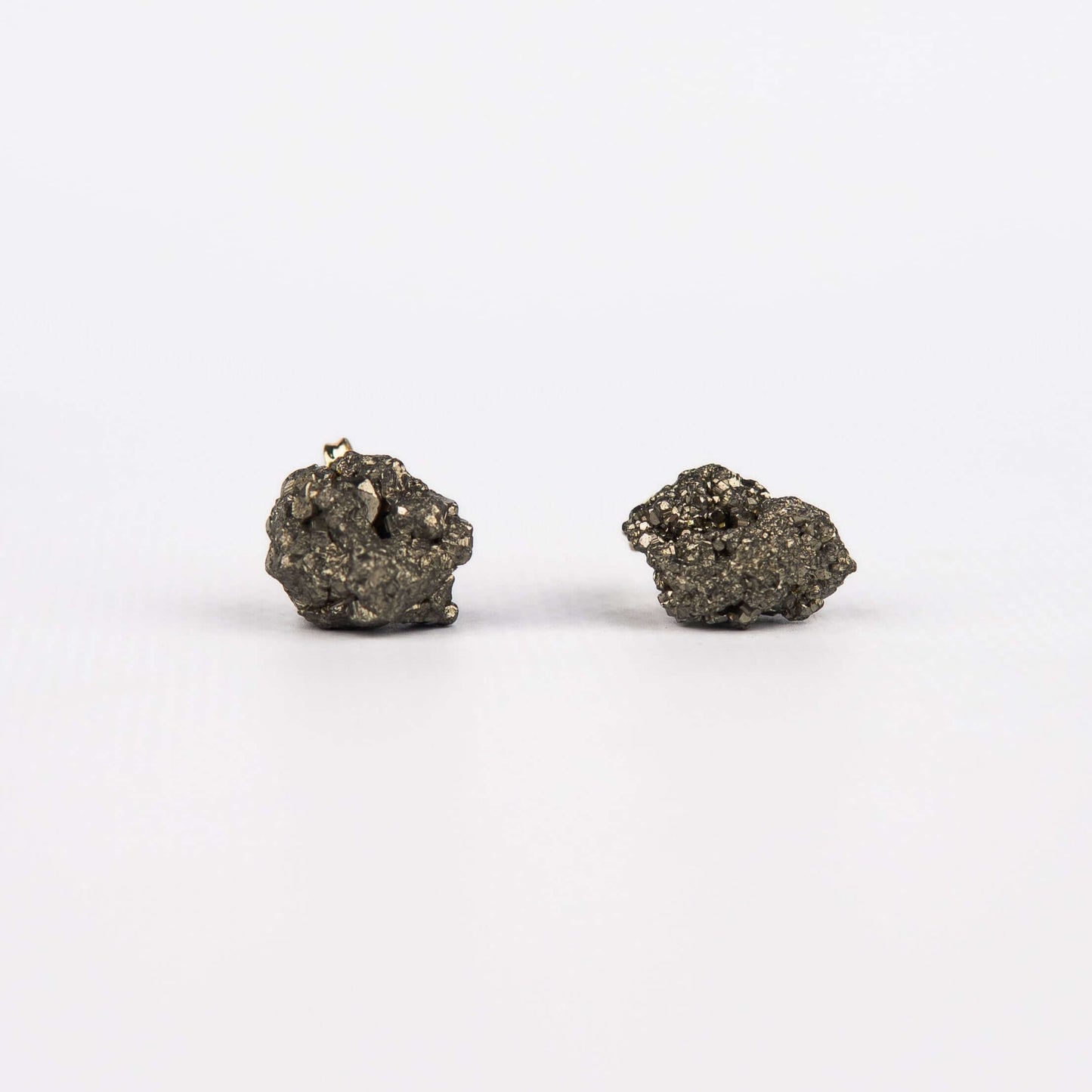 Серьги с пиритом с позолотой onesize Py-18