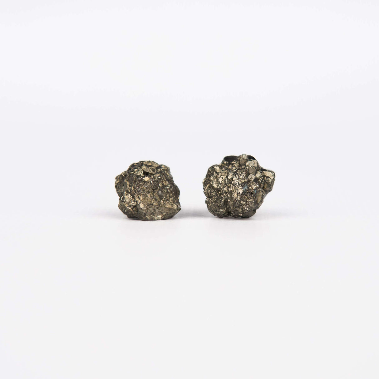 Серьги с пиритом с позолотой onesize Py-12