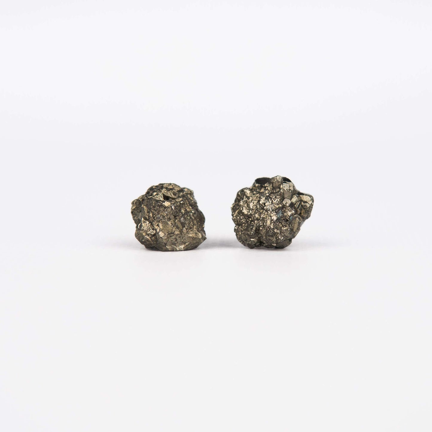 Серьги с пиритом с позолотой onesize Py-12