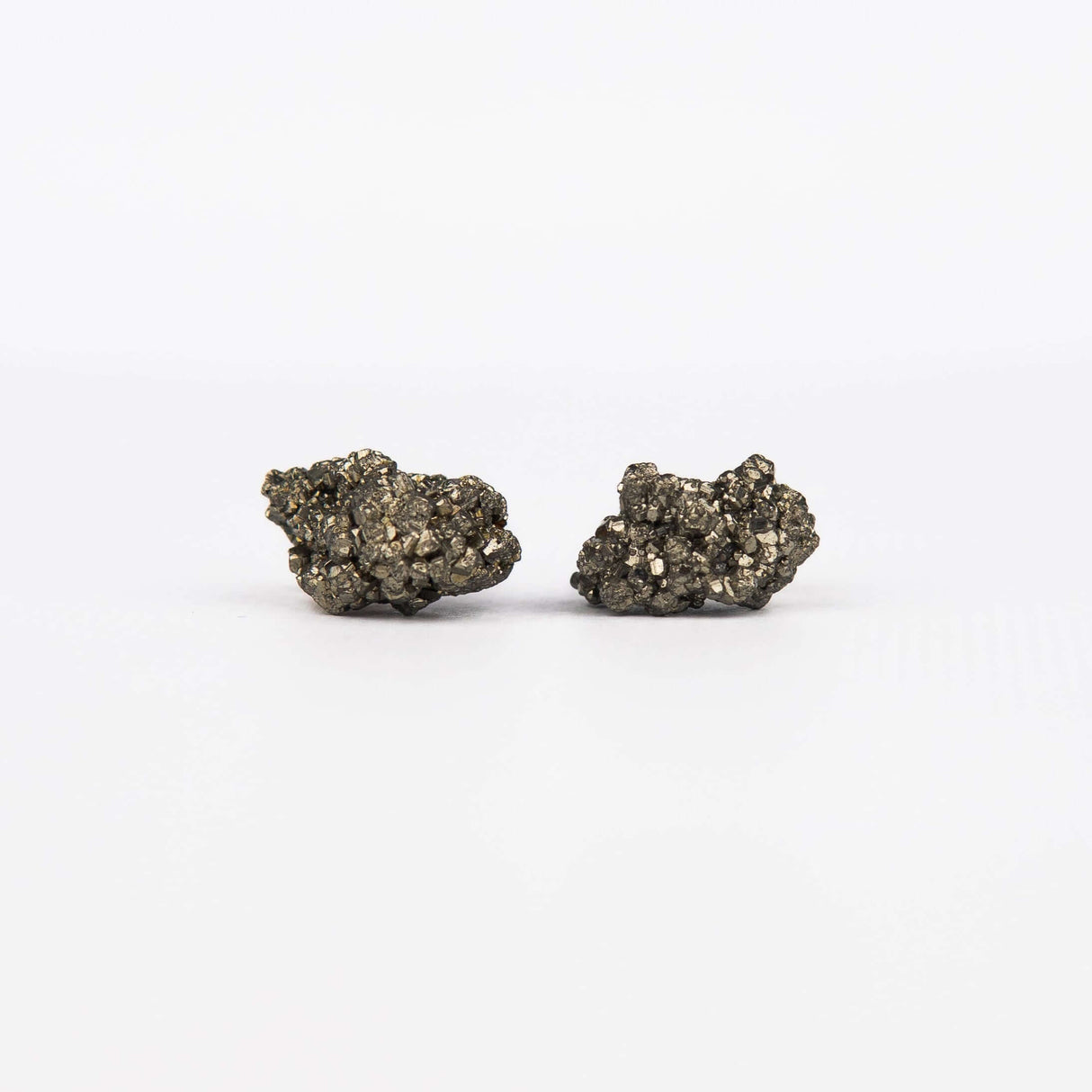 Серьги с пиритом с позолотой onesize Py-9