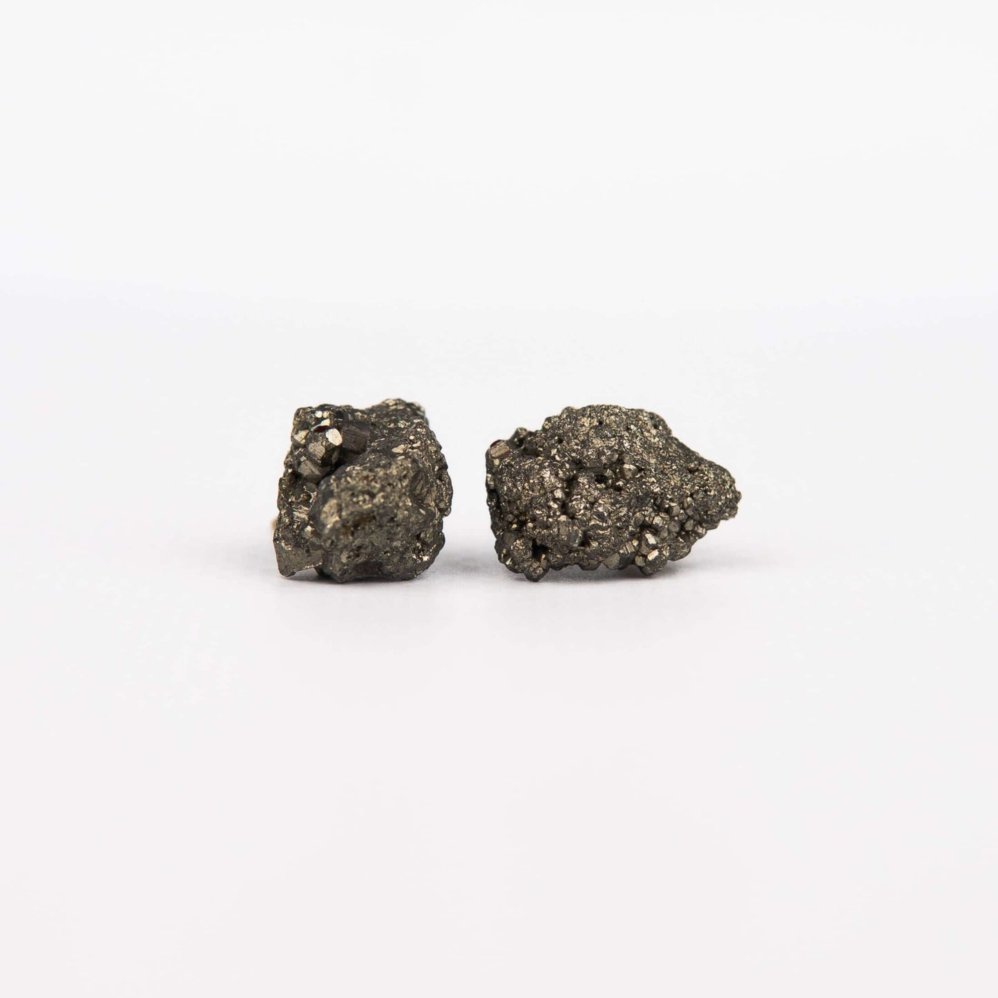 Серьги с пиритом с позолотой onesize Py-8