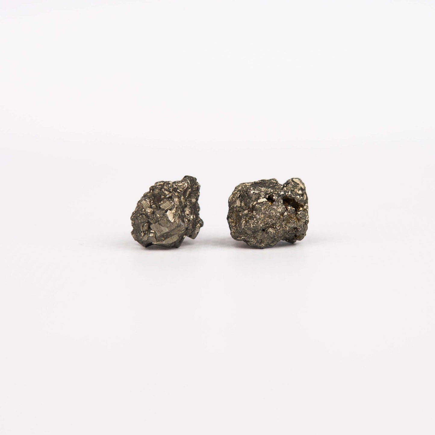 Серьги с пиритом с позолотой onesize Py-5