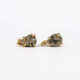 Серьги с пиритом с позолотой onesize Py-118