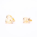 Сережки з цитрином з посрібленням onesize Ct-1
