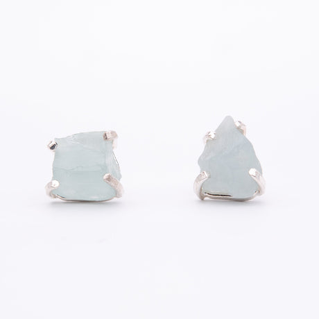 Сережки з Аквамарином з посрібленням onesize Aq-27