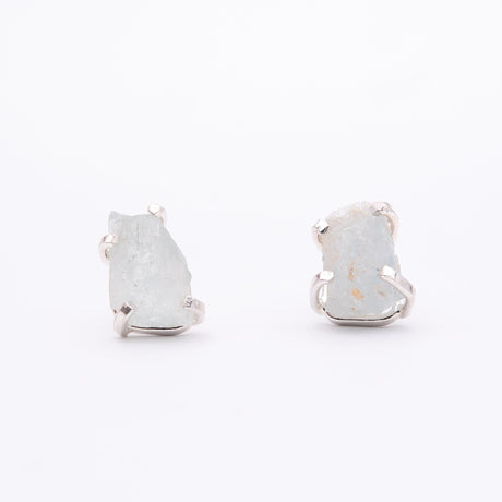 Сережки з Аквамарином з посрібленням onesize Aq-28