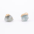 Сережки з Аквамарином з позолотою onesize Aq-26