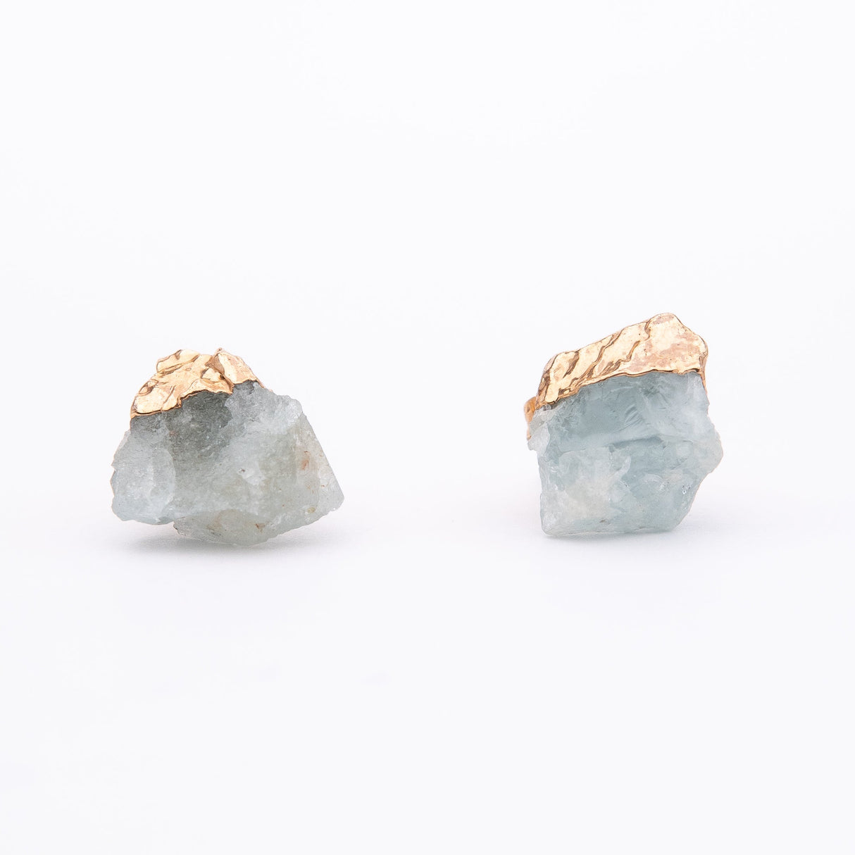 Сережки з Аквамарином з позолотою onesize Aq-26