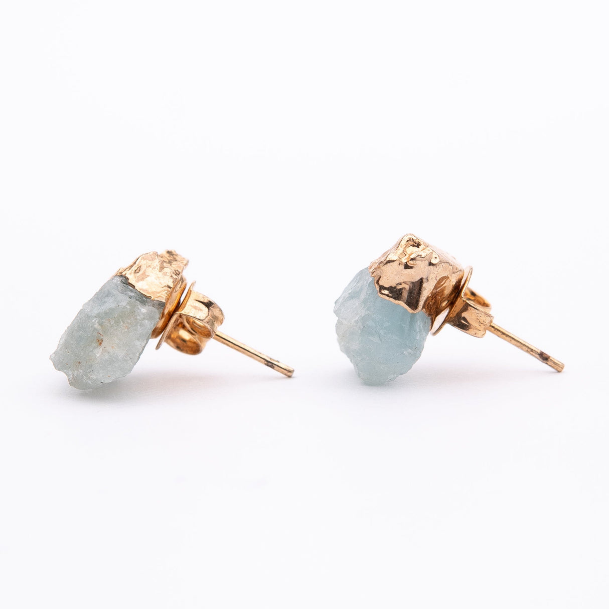 Сережки з Аквамарином з позолотою onesize Aq-26
