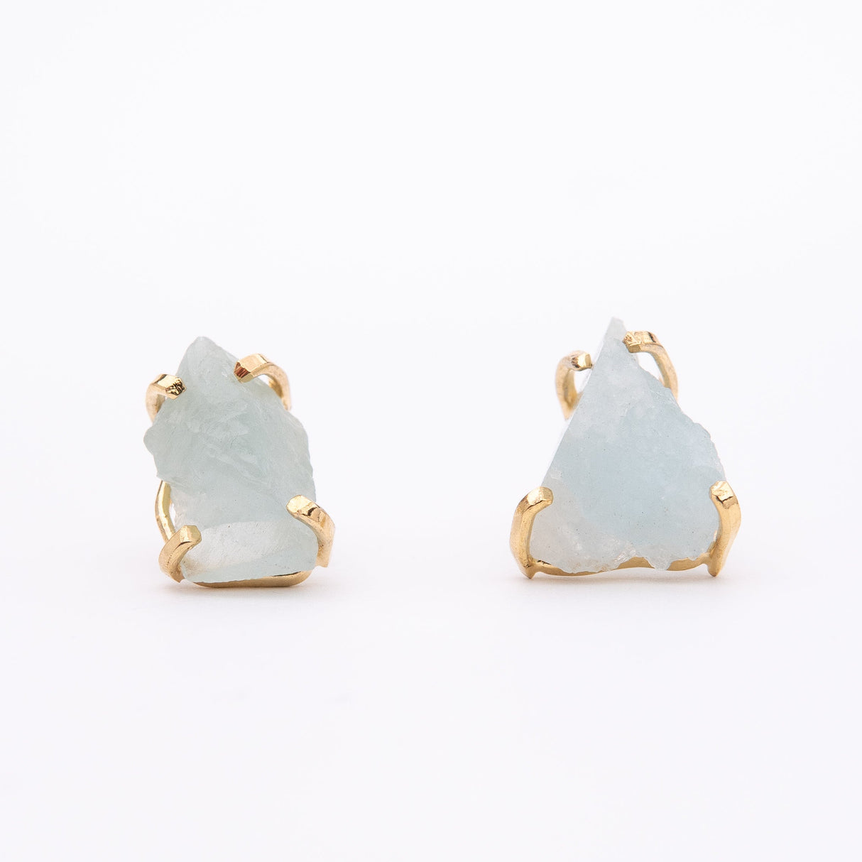 Сережки з Аквамарином з позолотою onesize Aq-27