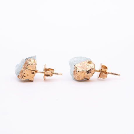 Сережки з Аквамарином з позолотою onesize Aq-28