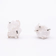 Сережки з кришталем з посрібленням onesize Sh-16