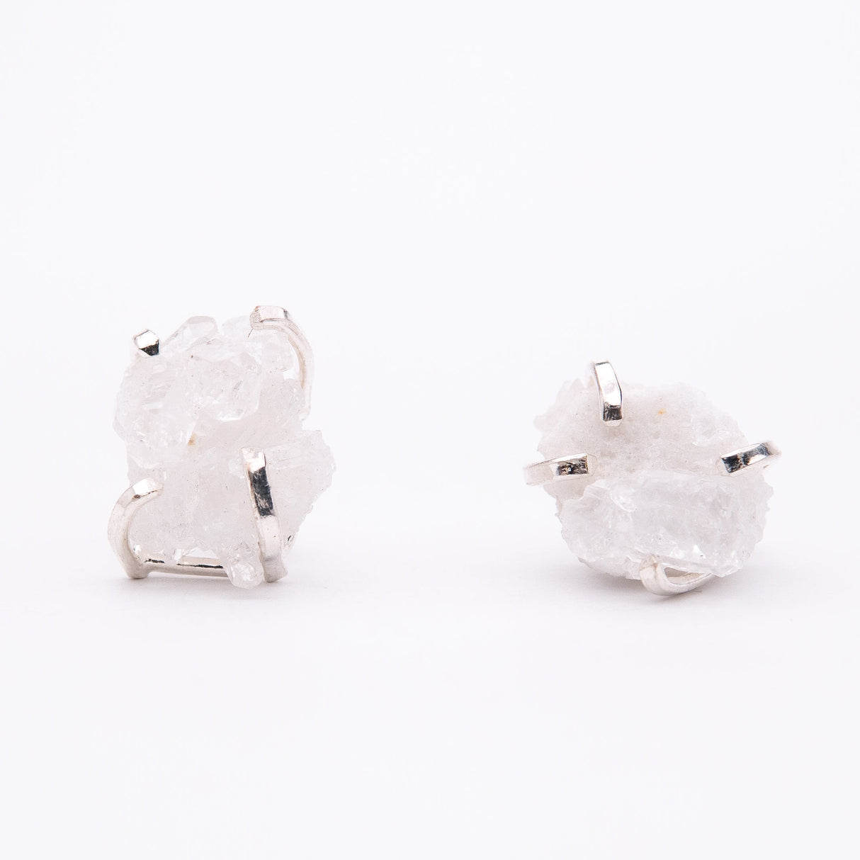 Сережки з кришталем з посрібленням onesize Sh-16