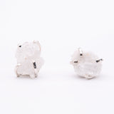 Сережки з кришталем з посрібленням onesize Sh-16