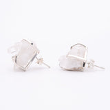 Сережки з кришталем з посрібленням onesize Sh-16