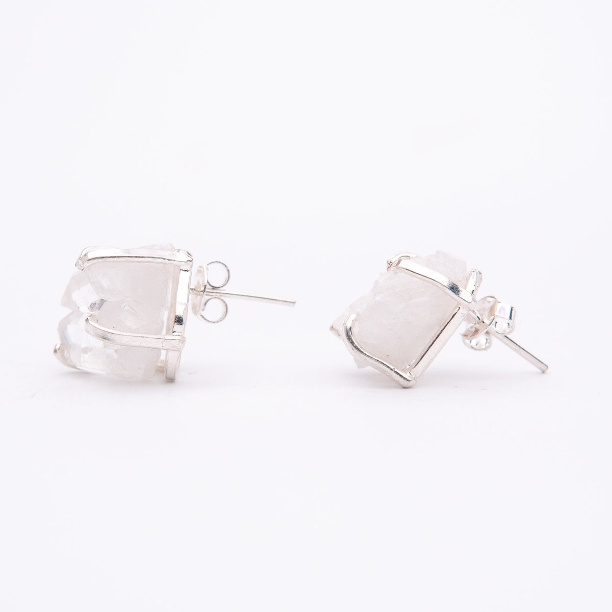 Сережки з кришталем з посрібленням onesize Sh-17