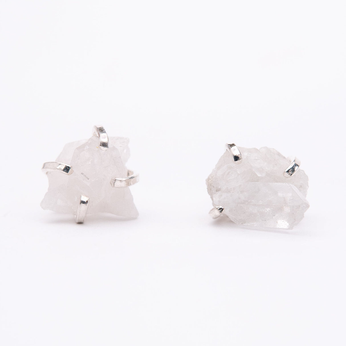 Сережки з кришталем з посрібленням onesize Sh-18