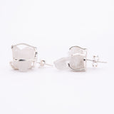 Сережки з кришталем з посрібленням onesize Sh-18