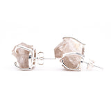 Сережки з димчастим кварцом з посрібленням onesize Dm-5